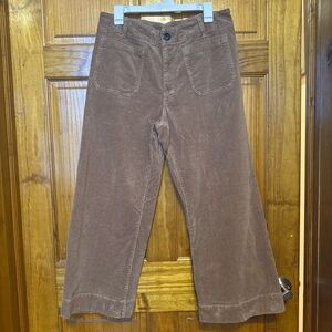 Quince Brown High-Rise Corduroy Pants